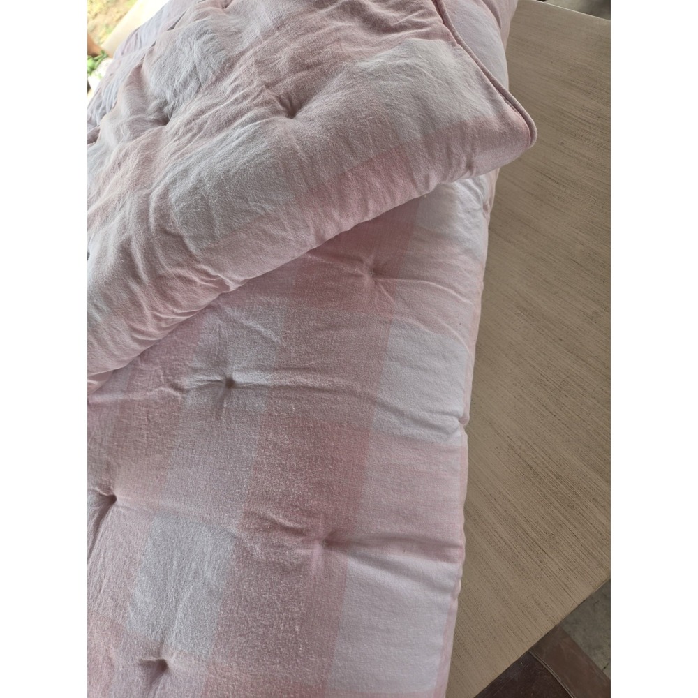 Potterybarn Kids Pink Buffalo Check Twin Comforter 1 Standard Pillow Sham